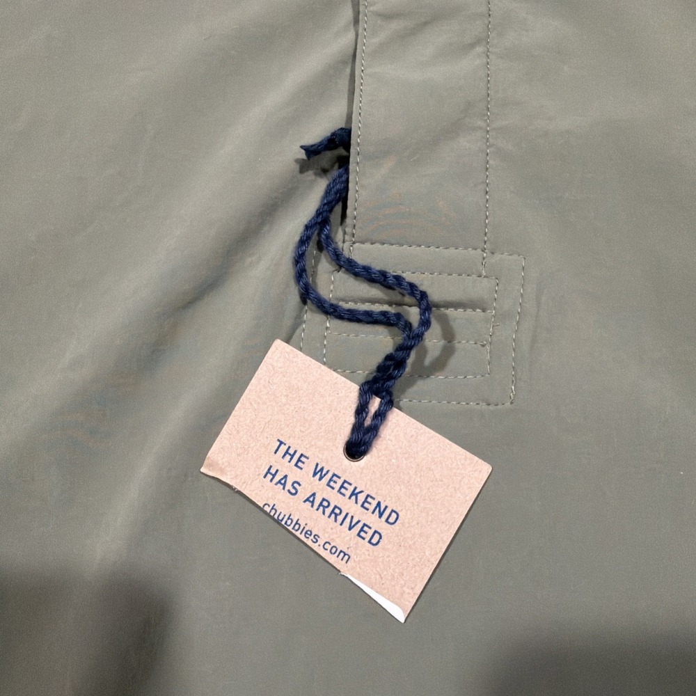 New Chubbies Mens SMALL Range Pullover Polo Lightweight Performance Windbreaker - Picture 6 of 14